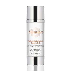 A microencapsulated 0.5% retinol resurfacing serum that improves skin tone and texture and reduces the signs of aging in a short time.
