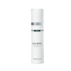 ACU Moist SPF 15 is a light hydrating moisture-occluding lotion, ideally suited for cystic inflamed acne and oily congested skin.
