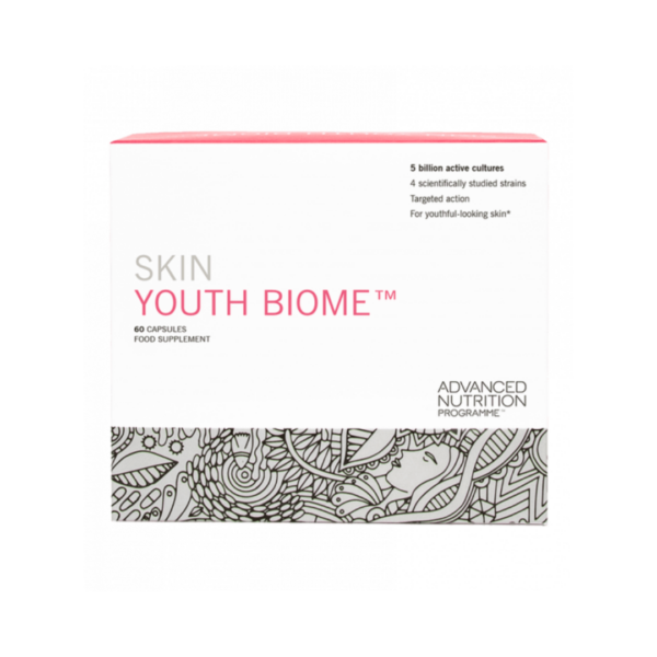 Suitable for all skin types and ages, Skin Youth Biome  is an innovative one-a-day capsule powered with beneficial bacteria.