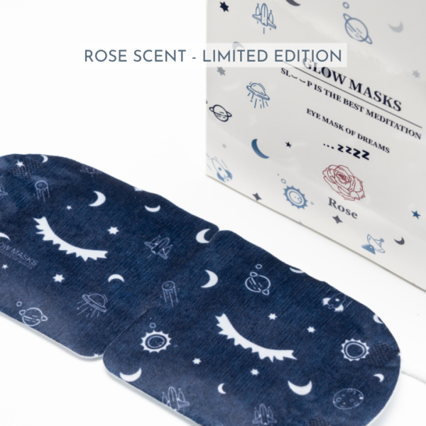 rose scent, heated sleep mask, glow mask