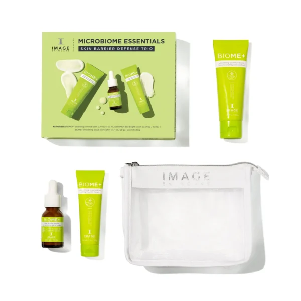 Microbiome Essentials Kit, skin barrier defense trio, IMAGE skincare set